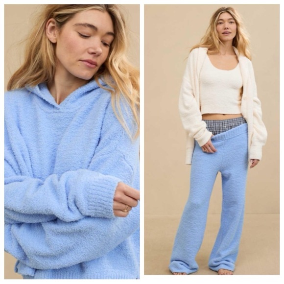 aerie Pants - Aerie Marshmallow Hoodie and Matching Marshmallow Trousers